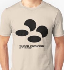 an adidas sweatshirt except it says super famicom in black Unisex T-Shirt