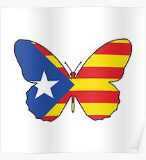 Catalonia, Butterfly Poster