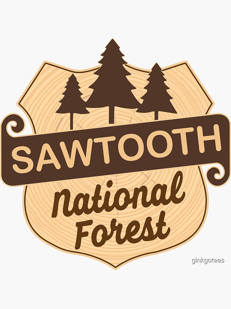 Sawtooth National Forest Sticker By Ginkgotees Redbubble