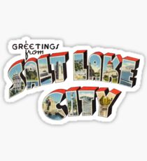 Greetings from Salt Lake City, Utah 1 Sticker