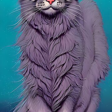 maine coon cat | Sticker