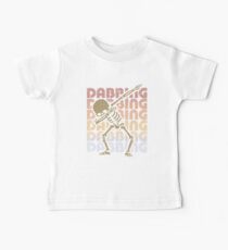 Dabbing Skeleton Type Rainbow Baby Tee