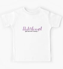 Debate Like a Girl - Bay Area Women in Debate Kids Tee