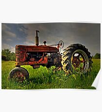 Farmall Field Of Green Poster