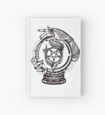 Cuaderno de tapa dura Lector psíquico con Crystal Ball y Sigil of Baphomet