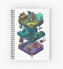 Dungeons and Isometric Dragons Spiral Notebook