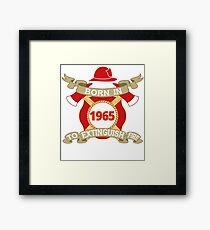 Born 1965 Fire Feuerwehr Framed Print
