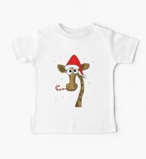 Christmas giraffe Baby Tee