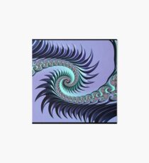 PURPLE FRACTAL spiked spiral Art Board