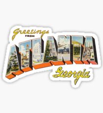 Greetings from Atlanta, Georgia 2 Sticker