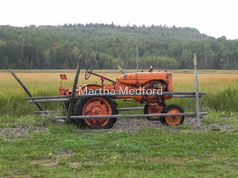 orange ride on tractor