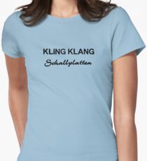 Record Label 4 (black) Women's Fitted T-Shirt