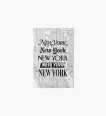New York City - Weinlese-Straßenkarte-Typografie Galeriedruck