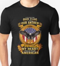 Camiseta ajustada Yo defiendo la bandera American Patriot