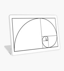 Golden ratio, golden mean, golden section, Latin: sectio aurea. Black on White Laptop Skin