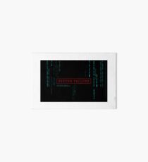 System Failure Art Board