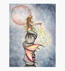 "Star Filled Sky" Mermaid Art by Molly Harrison Photographic Print