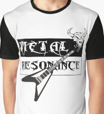 Metal Music Flying V Guitar Resonance Graphic T-Shirt