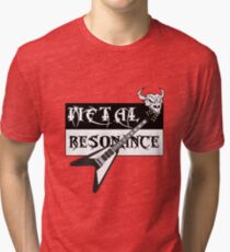 Metal Music Flying V Guitar Resonance Tri-blend T-Shirt