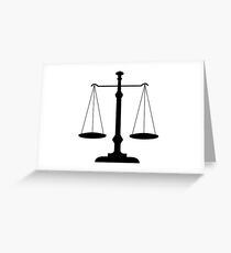 weight scale Greeting Card