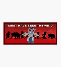 Elder Scrolls. Clueless NPC. Dark Elf. Dunmer. Photographic Print