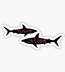 Turks and Caicos sharks Sticker