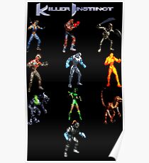 Killer Instinct (SNES Character Lineup) Poster