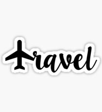 Travel w/ Plane Sticker