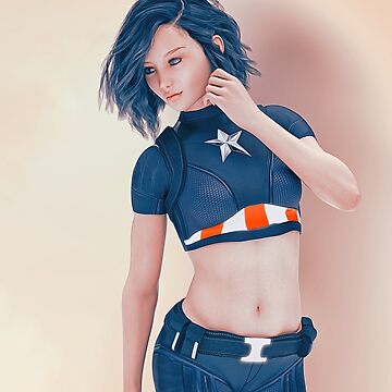 Artwork thumbnail, American female superhero by guidonr1