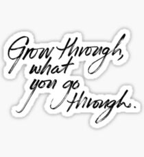 Grow Through What You Go Through Sticker