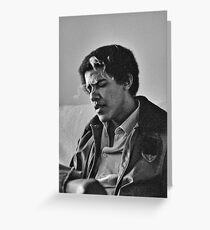 Young Barack Obama - Smoking Print Greeting Card