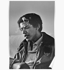 Junger Barack Obama - rauchender Druck Poster