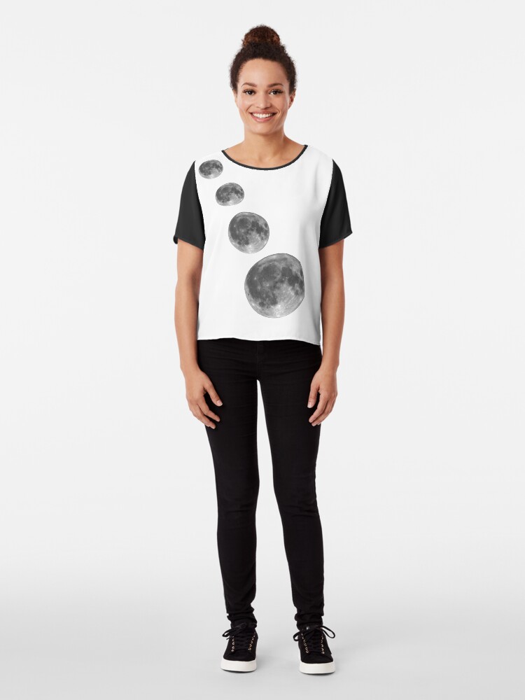 Alternate view of Full moon; Moon Chiffon Top