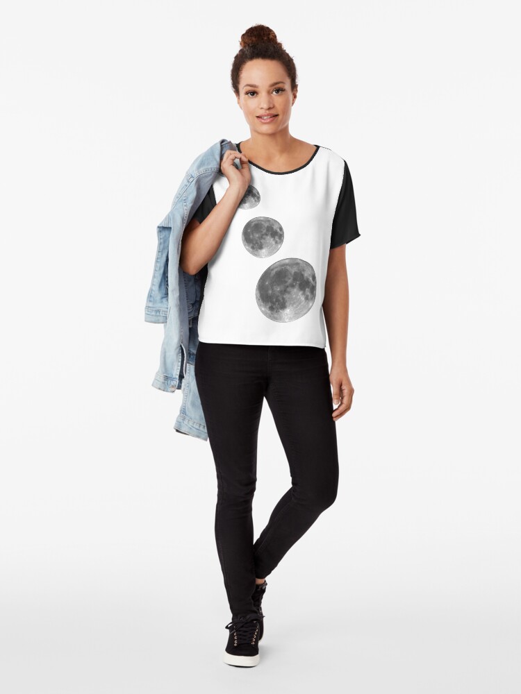 Alternate view of Full moon; Moon Chiffon Top