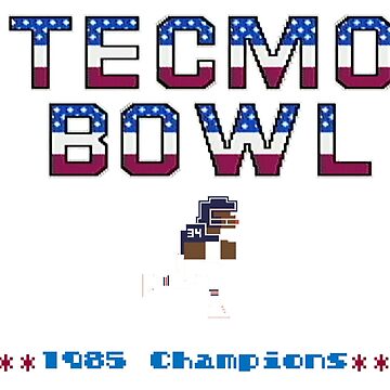 Tecmo Bowl Champion Crew Neck T-shirt 