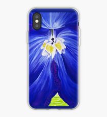 Delphiniumblume kobaltblaue Blumenmalerei iPhone-Hülle & Cover