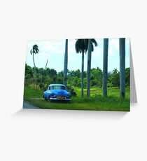 Cuba Car Greeting Card
