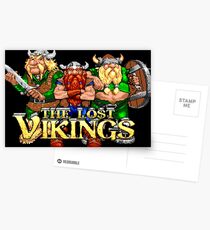 The Lost Vikings (Genesis Title Screen) Postcards