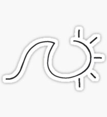 Welle Sonne Sticker