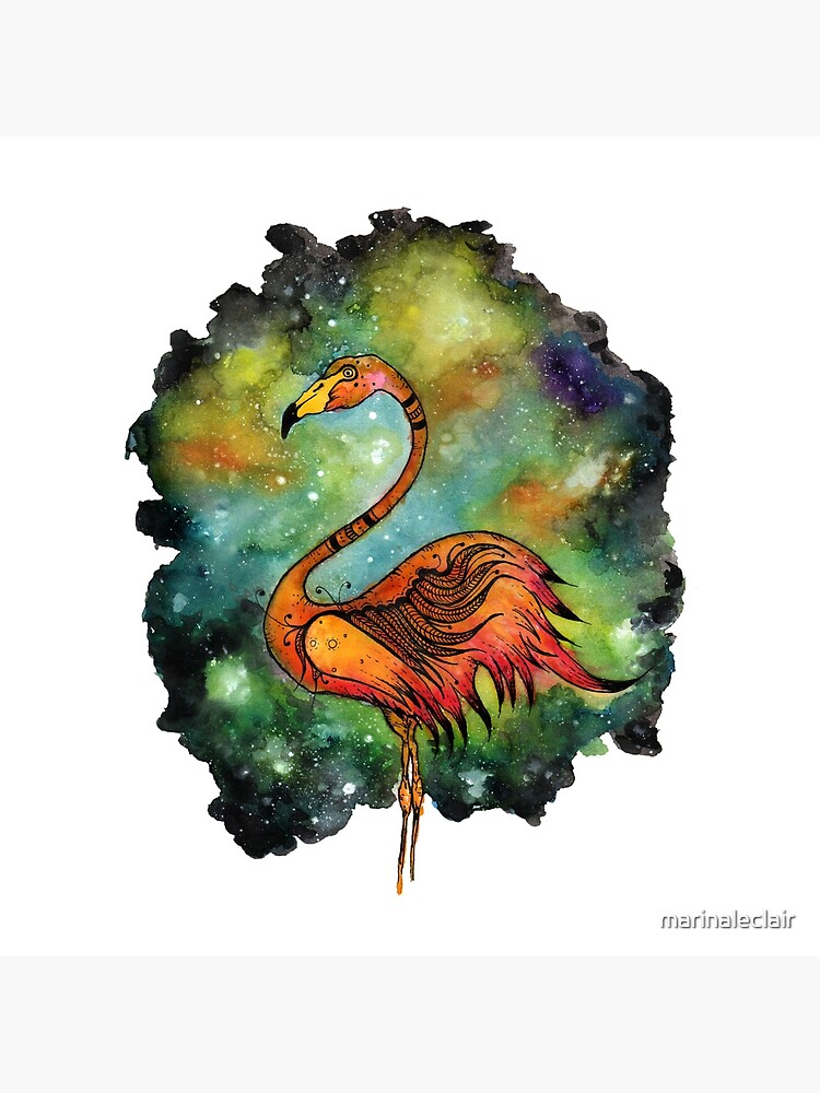 Galactic Flamingo by marinaleclair