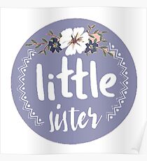 Little Sister Blue Poster