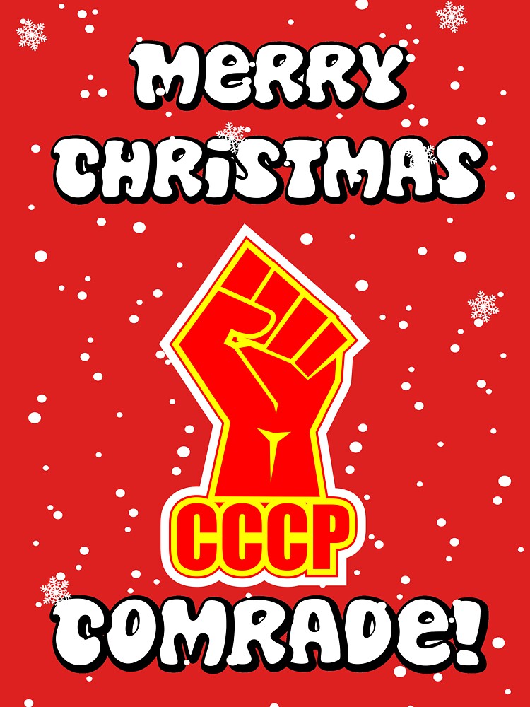 Soviet Communist Merry Christmas Card T Shirt By Sovietstuff Redbubble