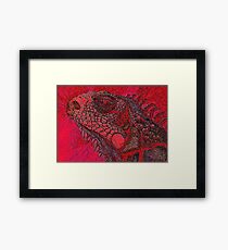 iguana 2 Framed Print