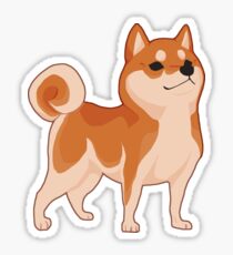 Shiba Inu (Red) Sticker
