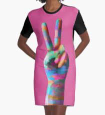 Peace Graphic T-Shirt Dress