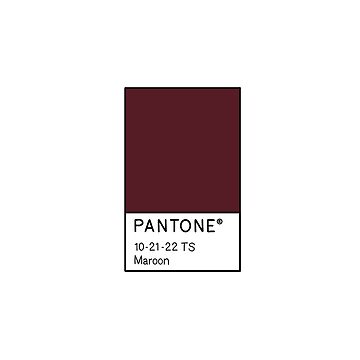 Maroon Pantone Color Swatch  Sticker for Sale by jamiejamie00