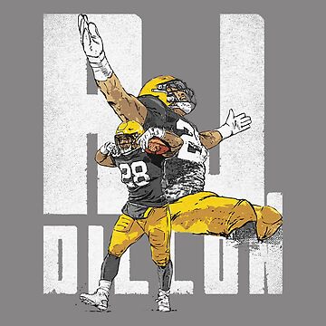 AJ Dillon Home Jersey Sticker for Sale by designsheaven