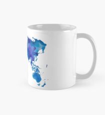 Taza Mapa de acuarela del mundo