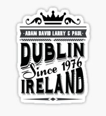 u2 dublin ireland vintage Sticker