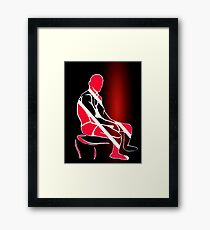Custom Stencil Man (Trinidad & Tobago) Framed Print